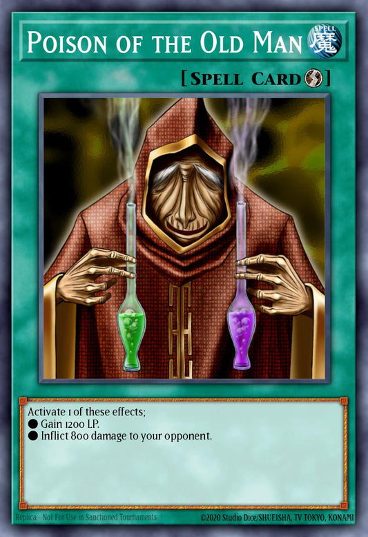 (033) YuGiOh TCG MFC: Magician's Force Single: Poison of the Old Man  Common