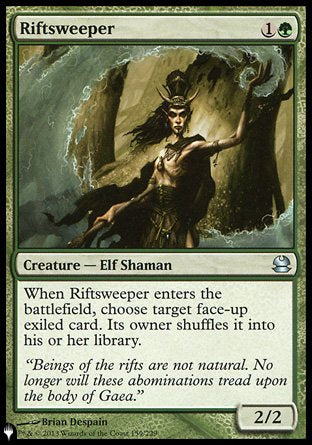 (159) Magic The Gathering The List Single: Riftsweeper  Uncommon