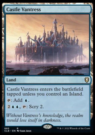(885) Magic The Gathering Commander Legends: Battle for Baldur's Gate: Extras Single: Castle Vantress  Rare