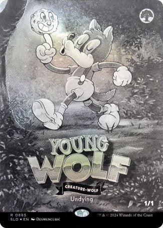 (885) Magic The Gathering Secret Lair Drop Series Single: Young Wolf Holo Rare