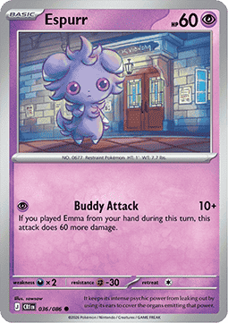 (036/086) Pokemon TCG Chaos Rising Single: Espurr   Common