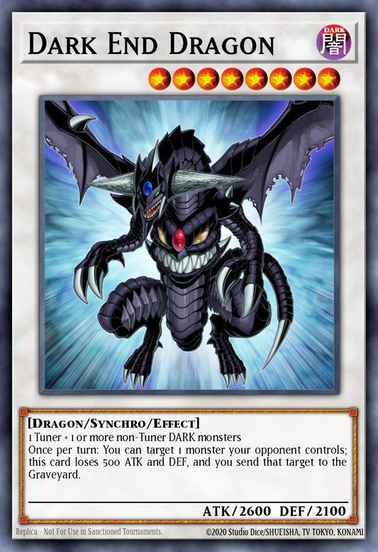 (216) YuGiOh TCG RA03: Quarter Century Bonanza Single: Dark End Dragon (V.2 - Quarter Century Secret Rare)  Quarter Century Secret Rare
