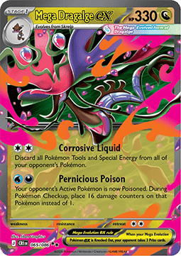 (065/086) Pokemon TCG Chaos Rising Single: Mega Dragalge ex   Double Rare