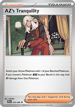 (076/086) Pokemon TCG Chaos Rising Single: AZ's Tranquility  Uncommon