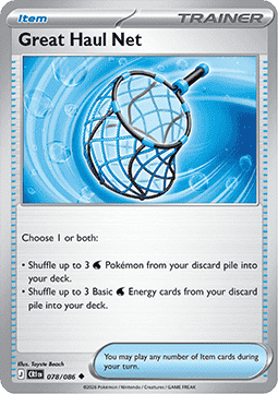 (078/086) Pokemon TCG Chaos Rising Single: Great Haul Net  Uncommon