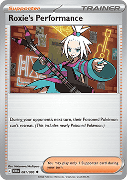 (081/086) Pokemon TCG Chaos Rising Single: Roxie's Performance  Uncommon