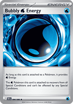 (084/086) Pokemon TCG Chaos Rising Single: Bubbly [W] Energy  Rare
