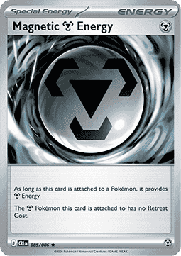 (085/086) Pokemon TCG Chaos Rising Single: Magnetic [M] Energy Reverse Holo Rare