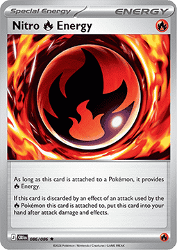 (086/086) Pokemon TCG Chaos Rising Single: Nitro [R] Energy  Rare