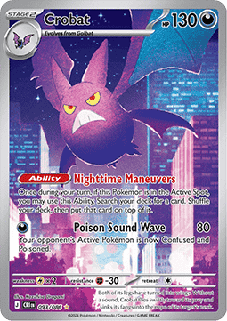 (093/086) Pokemon TCG Chaos Rising Single: Crobat   Illustration Rare