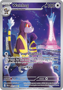 (097/086) Pokemon TCG Chaos Rising Single: Watchog   Illustration Rare