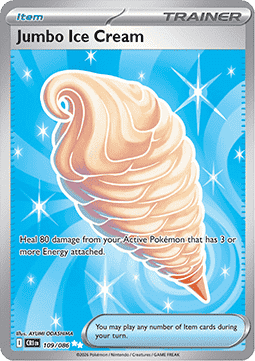 (109/086) Pokemon TCG Chaos Rising Single: Jumbo Ice Cream  Ultra Rare