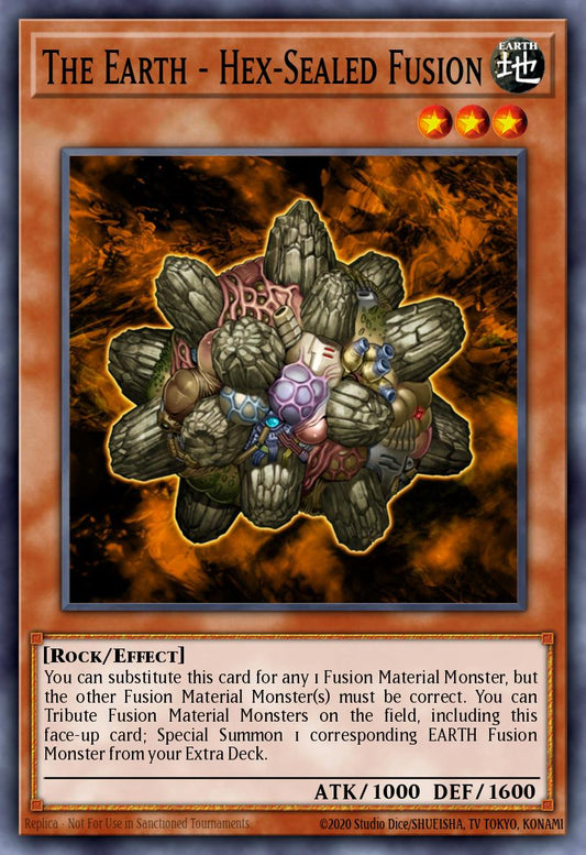 (264) YuGiOh TCG LCYW: Legendary Collection 3: Mega Pack Single: The Earth - Hex-Sealed Fusion  Common