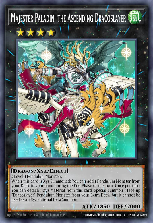 (050) YuGiOh TCG ANGU: Ancient Guardians Single: Majester Paladin, the Ascending Dracoslayer  Rare