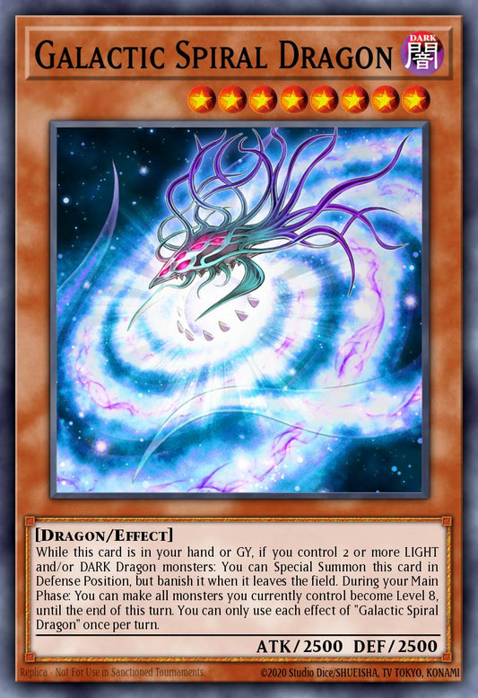 (160) YuGiOh TCG MP20: 2020 Tin of Lost Memories Mega Pack Single: Galactic Spiral Dragon  Common