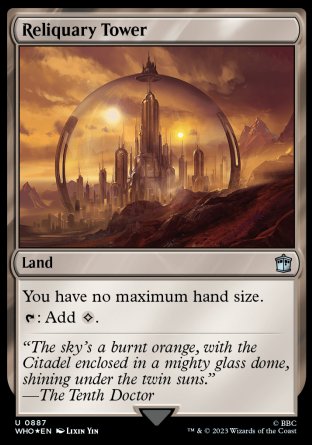 (887) Magic The Gathering Universes Beyond: Doctor Who: Extras Single: Reliquary Tower Holo Uncommon