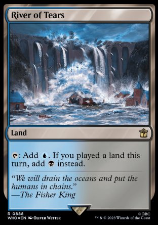 (888) Magic The Gathering Universes Beyond: Doctor Who: Extras Single: River of Tears (V.2) Holo Rare