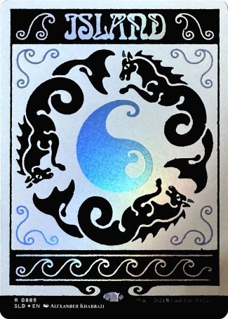 (889) Magic The Gathering Secret Lair Drop Series Single: Island  Land