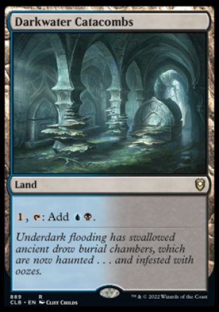 (889) Magic The Gathering Commander Legends: Battle for Baldur's Gate: Extras Single: Darkwater Catacombs  Rare