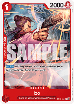 (002) One Piece TCG OP16: The Time of Battle Single: Izo (OP16-002)  Uncommon