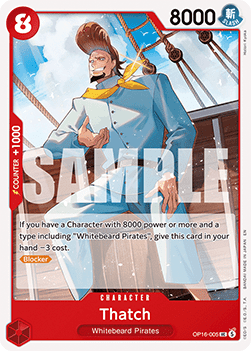(005) One Piece TCG OP16: The Time of Battle Single: Thatch (OP16-005)  Uncommon