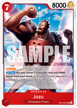 (007) One Piece TCG OP16: The Time of Battle Single: Jozu (OP16-007)  Uncommon