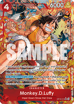 (015) One Piece TCG OP16: The Time of Battle Single: Monkey.D.Luffy (OP16-015) (V.2)  Alternate Art