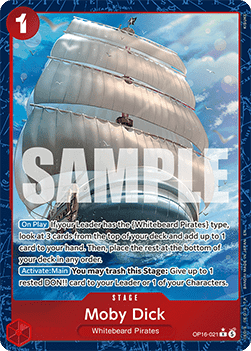 (021) One Piece TCG OP16: The Time of Battle Single: Moby Dick (OP16-021) (V.2)  Alternate Art