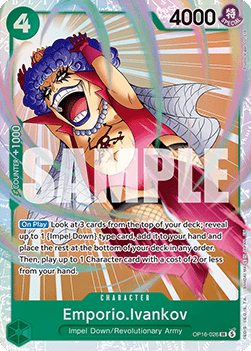 (026) One Piece TCG OP16: The Time of Battle Single: Emporio.Ivankov (OP16-026) (V.1)  Super Rare