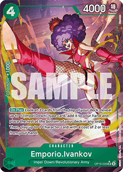 (026) One Piece TCG OP16: The Time of Battle Single: Emporio.Ivankov (OP16-026) (V.2)  Alternate Art