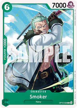 (028) One Piece TCG OP16: The Time of Battle Single: Smoker (OP16-028)  Common
