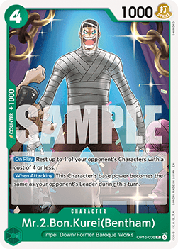 (036) One Piece TCG OP16: The Time of Battle Single: Mr.2.Bon.Kurei(Bentham) (OP16-036)  Common