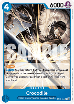 (045) One Piece TCG OP16: The Time of Battle Single: Crocodile (OP16-045)  Uncommon