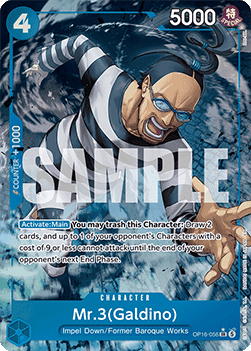 (056) One Piece TCG OP16: The Time of Battle Single: Mr.3(Galdino) (OP16-056) (V.2)  Alternate Art