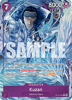 (063) One Piece TCG OP16: The Time of Battle Single: Kuzan (OP16-063) (V.2)  Alternate Art