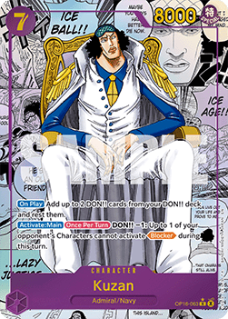 (063) One Piece TCG OP16: The Time of Battle Single: Kuzan (OP16-063) (V.3)  Manga Rare