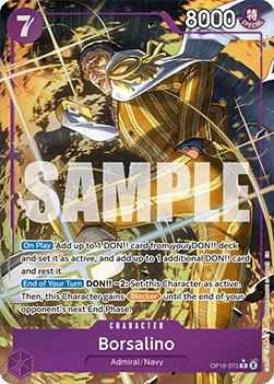 (073) One Piece TCG OP16: The Time of Battle Single: Borsalino (OP16-073) (V.2)  Alternate Art