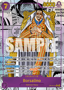 (073) One Piece TCG OP16: The Time of Battle Single: Borsalino (OP16-073) (V.3)  Manga Rare