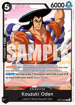 (083) One Piece TCG OP16: The Time of Battle Single: Kouzuki Oden (OP16-083)  Common