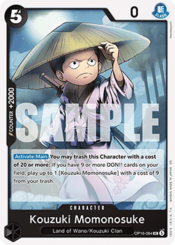 (084) One Piece TCG OP16: The Time of Battle Single: Kouzuki Momonosuke (OP16-084)  Uncommon