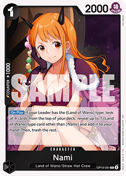 (091) One Piece TCG OP16: The Time of Battle Single: Nami (OP16-091)  Rare