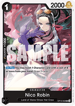 (092) One Piece TCG OP16: The Time of Battle Single: Nico Robin (OP16-092)  Uncommon