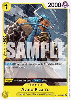 (102) One Piece TCG OP16: The Time of Battle Single: Avalo Pizarro (OP16-102)  Uncommon