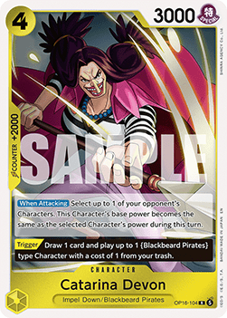 (104) One Piece TCG OP16: The Time of Battle Single: Catarina Devon (OP16-104)  Rare