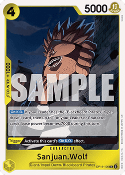 (106) One Piece TCG OP16: The Time of Battle Single: Sanjuan.Wolf (OP16-106)  Rare