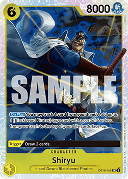(108) One Piece TCG OP16: The Time of Battle Single: Shiryu (OP16-108) (V.1)  Super Rare