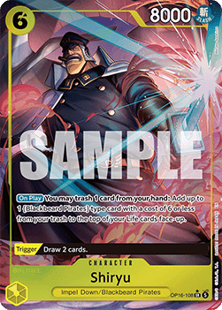 (108) One Piece TCG OP16: The Time of Battle Single: Shiryu (OP16-108) (V.2)  Alternate Art