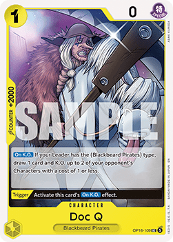 (109) One Piece TCG OP16: The Time of Battle Single: Doc Q (OP16-109)  Uncommon