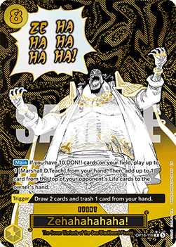 (116) One Piece TCG OP16: The Time of Battle Single: Zehahahahaha! (OP16-116) (V.2)  Special Rare