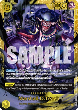(119) One Piece TCG OP16: The Time of Battle Single: Marshall.D.Teach (OP16-119) (V.1)  Secret Rare